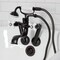 Kingston Brass Tub Wall Mount Clawfoot Tub Faucet with Hand Shower, Oil Rubbed Bronze KS229PXORB - alternate 5